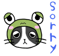 Frog cat1 sticker #11626291