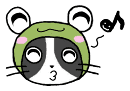 Frog cat1 sticker #11626295