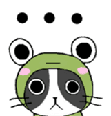 Frog cat1 sticker #11626325