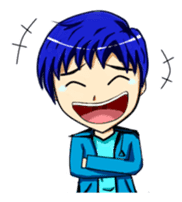 Blue-haired Sutris sticker #11626360