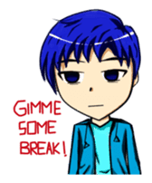 Blue-haired Sutris sticker #11626365