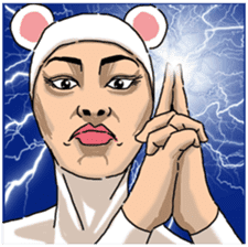 Special Sticker of White bear woman ver2 sticker #11627649