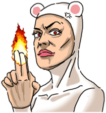 Special Sticker of White bear woman ver2 sticker #11627652