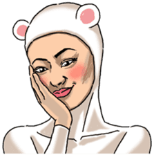 Special Sticker of White bear woman ver2 sticker #11627675