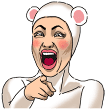 Special Sticker of White bear woman ver2 sticker #11627679