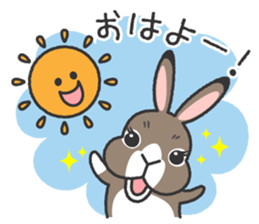 Standing Ear Bunny, COCOA sticker #11627848