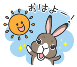 Standing Ear Bunny, COCOA sticker #11627848