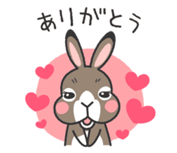 Standing Ear Bunny, COCOA sticker #11627849