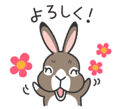 Standing Ear Bunny, COCOA sticker #11627858