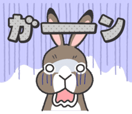 Standing Ear Bunny, COCOA sticker #11627860