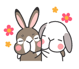 Standing Ear Bunny, COCOA sticker #11627861