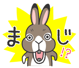 Standing Ear Bunny, COCOA sticker #11627869