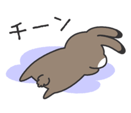 Standing Ear Bunny, COCOA sticker #11627870