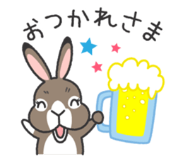 Standing Ear Bunny, COCOA sticker #11627871