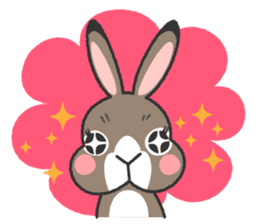 Standing Ear Bunny, COCOA sticker #11627872