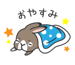 Standing Ear Bunny, COCOA sticker #11627874