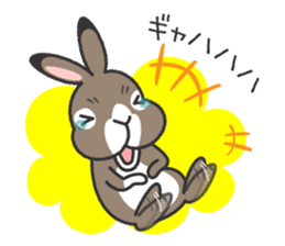 Standing Ear Bunny, COCOA sticker #11627875