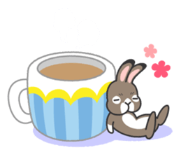 Standing Ear Bunny, COCOA sticker #11627880