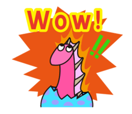 Pretty Eyes Dinosaurs (English) sticker #11630006