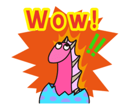 Pretty Eyes Dinosaurs (English) sticker #11630006