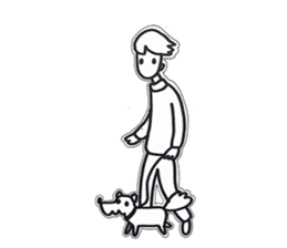 who love dog sticker #11631072