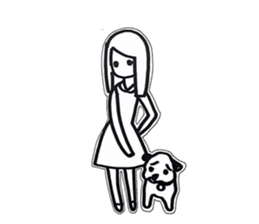 who love dog sticker #11631075