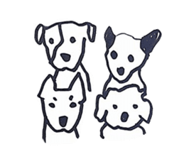 who love dog sticker #11631079