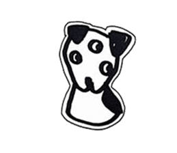 who love dog sticker #11631084
