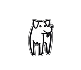 who love dog sticker #11631090