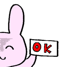 That is one dicey looking rabbit sticker #11631544