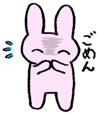 That is one dicey looking rabbit sticker #11631547