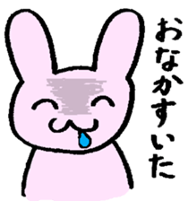 That is one dicey looking rabbit sticker #11631552