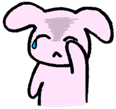 That is one dicey looking rabbit sticker #11631559