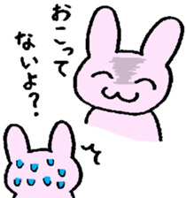 That is one dicey looking rabbit sticker #11631562