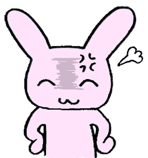 That is one dicey looking rabbit sticker #11631570