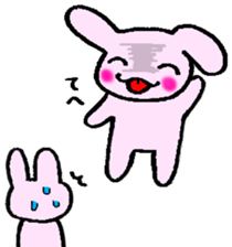 That is one dicey looking rabbit sticker #11631572