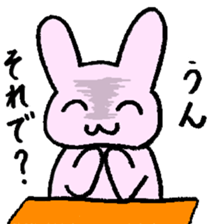 That is one dicey looking rabbit sticker #11631577