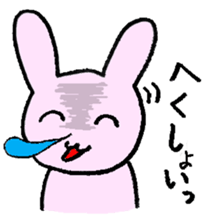 That is one dicey looking rabbit sticker #11631579