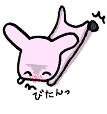 That is one dicey looking rabbit sticker #11631581