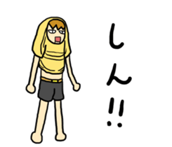 Japanese T-shirt man sticker #11632026