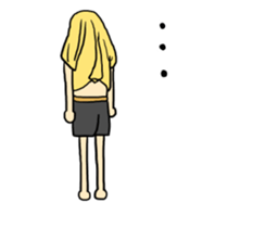 Japanese T-shirt man sticker #11632030