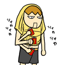 Japanese T-shirt man sticker #11632040