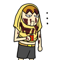 Japanese T-shirt man sticker #11632042