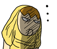 Japanese T-shirt man sticker #11632043