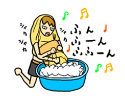 Japanese T-shirt man sticker #11632044