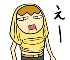 Japanese T-shirt man sticker #11632047