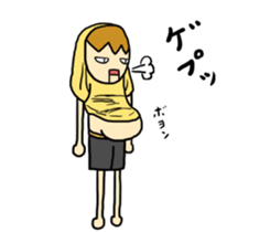 Japanese T-shirt man sticker #11632049