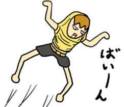 Japanese T-shirt man sticker #11632062