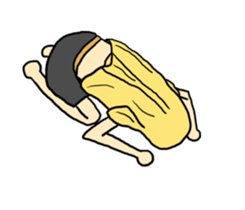 Japanese T-shirt man sticker #11632063