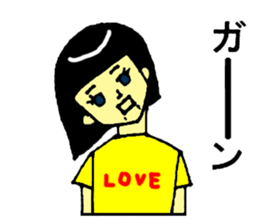 robot girl sticker #11632508